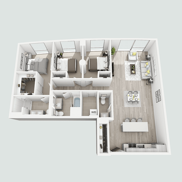 a bunch of acupuncture acupuncture needles in a white room,the floor plan of the parker floor plan 1901 sq ft