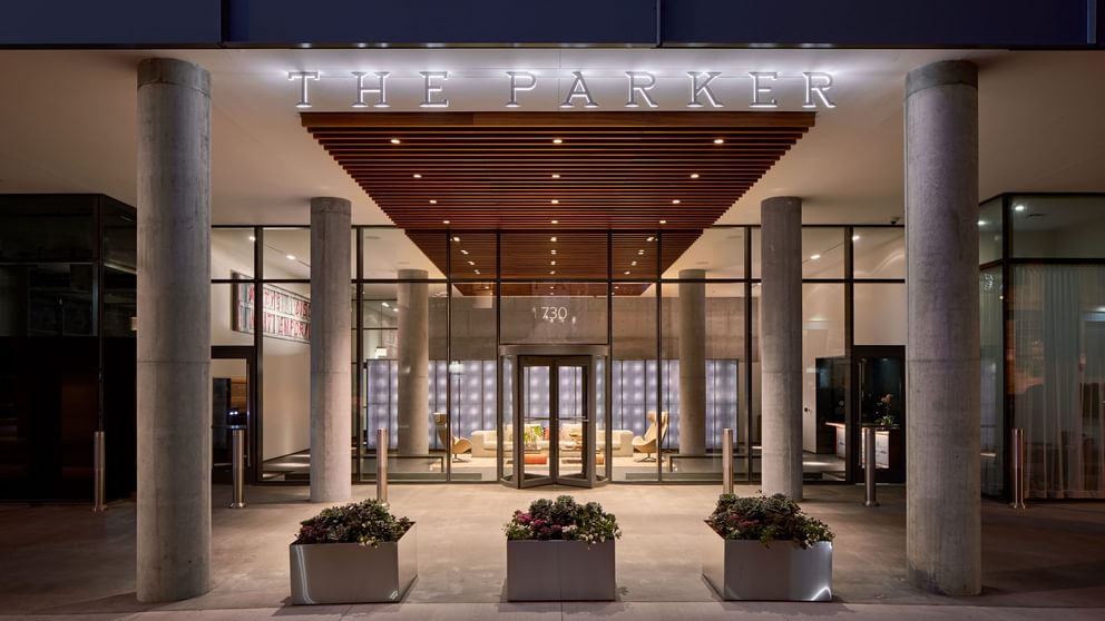 Entrance to The Parker